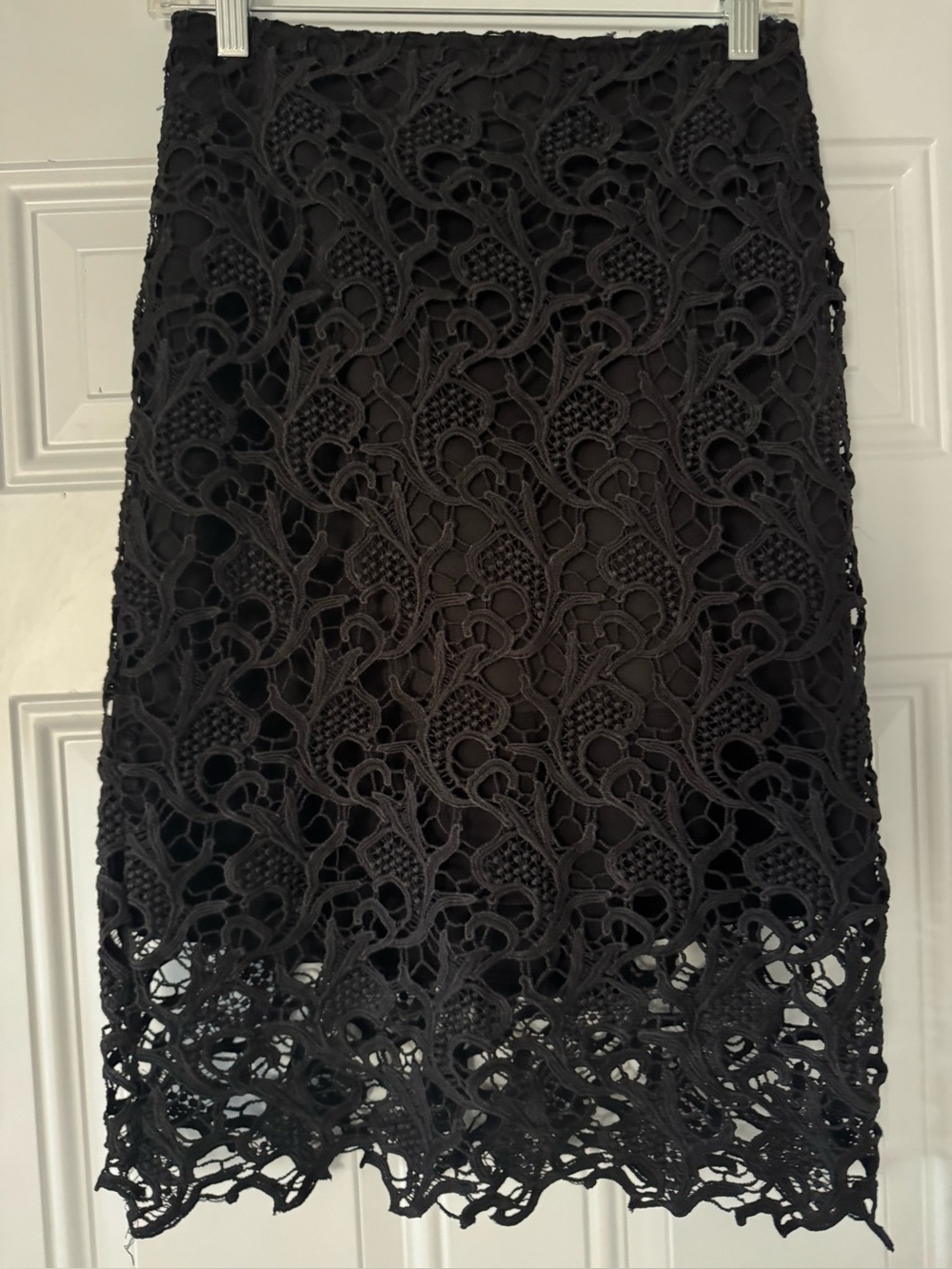 Elegant Black Lace Pencil Skirt - Sleek Feminine Style